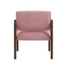 Citrus Boucle Fabric Arm Chair in Pink
