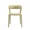 Opale Fabric Dining Chair in Green Colour
