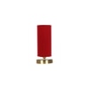 Max Red cotton table lamp with Gold wood base