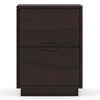 Zephyr Solid Wood Bedside Table in Mahogany Finish