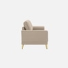 Nency Velvet 3 seater Sofa Cream
