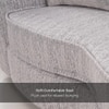 Opus 3 Seater Fabric Sofa in Dusk Grey Colour