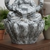Silver 2Ft Lotus Ganesha Water Fountain