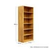 Hexa Engineered Wood Bookshelf Multipurpose Storage Rack in Giant Wood Colour