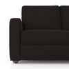 Apollo Compact High Back 3 Seater  Fabric Sofa In Deep Brown Velvet Colour