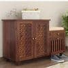 Asher Shoe Rack Of 20 Pairs In Provincial Teak Color