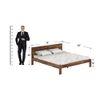 Simplicity Solid Wood King Size Non Storage Bed In Provincial Teak Finish