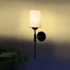 Devansh Metal Electric Wall Light in Black Colour with White Shade Count of 1 Light