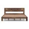 Amal Solid Wood Queen Size Bed In Teak Finish