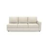 Apollo Compact Sofa (Colour : Pearl, Cushion : Soft, Back Type : Regular, Seating Capacity : Left Aligned 3 Seater + Left Aligned Chaise + Ottoman)