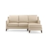 Abbey Sectional Sofa (Colour : Pearl, Cushion : Hard, Seater : Right Aligned 2 Seater + Right Aligned Chaise)