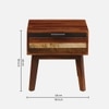 Brew Rectangular Solid Wood Coffee Table In Dual Tone Finish