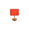 Blakely Orange cotton & solid wood table lamp