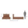 Karya Engineered Wood Queen Size Box Storage Bed In Wheat Brown Walnut Finish