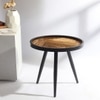 Dune Round Table  Medium by De Maison Decor in Classical Design in Gold Finish