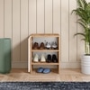 Trudo Modular Shoe Cabinet for 6 Pairs – Compact Wooden Shoe Organizer for Small Spaces