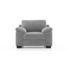 Esquel Essential 1 Seater Fabric Sofa In Granite Weave