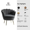 Melta Fabric Accent Chair in Grey Colour