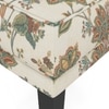 Morgen Ottoman In Rustic Palmette Floral Colour