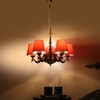 Devansh Gold Antique Wall Mounted Lamp With Off-White Cotton Shade