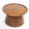 Muguo Solid Wood Coffee Table In Dark Walnut Finish