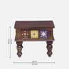Rangrez Sheesham Wood Coffee Table in Provincial Teak Finish