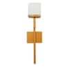 Corvina Single Light Metal and Glass Wall Light