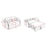 Jayen 3 Seater Pull Out Sofa cum Bed  in Grey Colour