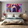 The Castle Decor Dogs Art Wall Painting Wooden Framed Digital Painting 27x48 Inch (Style 1)