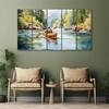 The Castle Decor Nature Art Wall Painting Wooden Framed Digital Painting 27x48 Inch (Style 2)