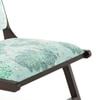 Maureen Rest chair -Finish - American walnut,Fabric- Chitra Velvet-Mint