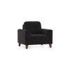 Verona Premium 1 Seater Fabric Sofa in Graphite Grey Colour