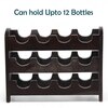 Kassel Sheesham Wood Wine Rack for 12 Bottles in Mahogany Finish