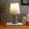 Ceramic Table Lamp Grey Timeless Elegant Design
