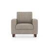 Apollo Neo 1 Seater Fabric Sofa in Mist Brown Colour (Back Height : Regular, Cushion Type : Soft)