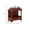 D'Dass Sheesham and Mdf Wooden Home Temple For Pooja Mandir For Home