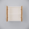 2 Doors Modular Wall Mounted Kitchen Cabinet With Adjustable Shelf In Highland Pine Finish