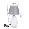 Marble Print Table Lamp Grey Sophisticated Design