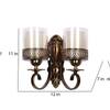 Eliante Zyla Antique Gold Iron Wall Light With E27 Holder In Antique Gold Colour