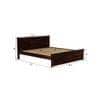 Stainfleld Sheesham Wood Queen Size Bed Non Storage Bed Walnut Finish (60 x 78 inches)