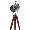 Belfast Tripod Spotlight Finish Nickel Teak
