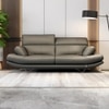 Orlando 3 Seater Leatherette Sole in Slate Grey Colour