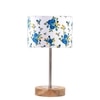 Devansh Multicolor Cotton Table Lamp With  Natural  Wood Base  & Steel Pipe (7X17 Inches)-15