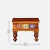 Rangrez Sheesham Wood Coffee Table in Honey Oak Finish