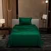 Stoa Paris Single Bedsheet with 1 Pillow Cover sheet with Emerald Green