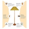 Devansh Wooden Foor Lamp
