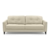 Franco 3 Seater Leather Sofa in Cream Colour