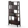 Alberto Solid Wood Bookshelf in Mahogany Finish