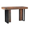 Fomo Solid Sheesham Wood Cansole Table In Grey Finish