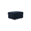 Apollo Sofa (Colour : Sea Port Blue Velvet, Cushion : Soft, Back Type : Regular, Seating Capacity : Right Aligned 3 Seater + Right Aligned Chaise + Ottoman)